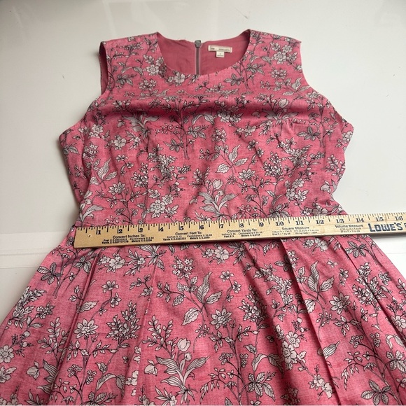 GAP Pink A-Line Sundress Sleeveless Crew Neck with pockets - Picture 5 of 8